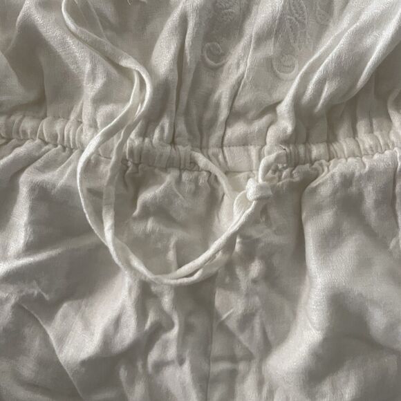 ELEMENT GOLDEN ROMPER NWT WOMENS $45 M white crochet neckline - Picture 4 of 8